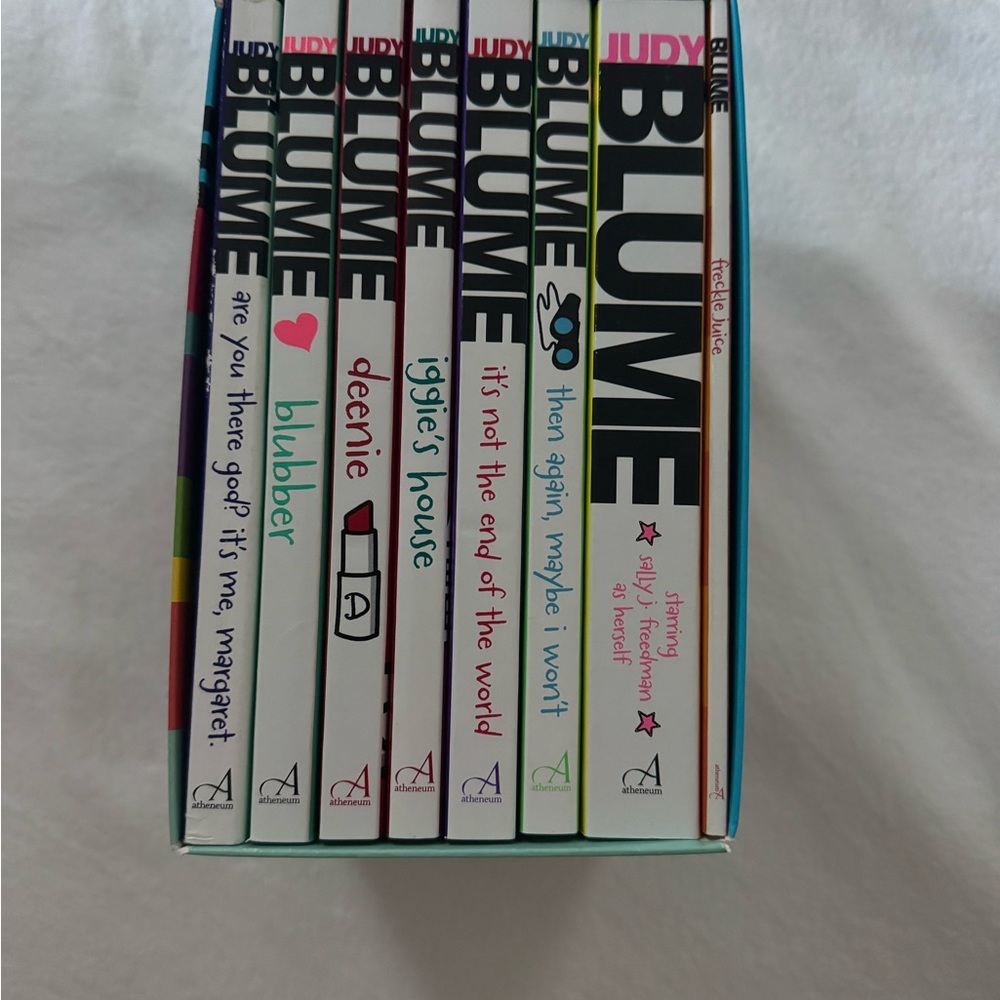 Judy Blue Boxed Book Set in White with Bright Multicolor Spines